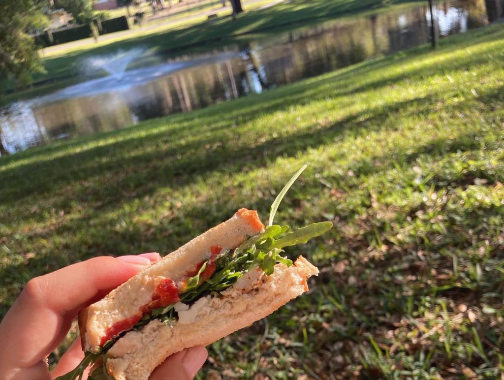 Ricotta and Roasted Red Pepper Chicken&nbsp;Sandwich