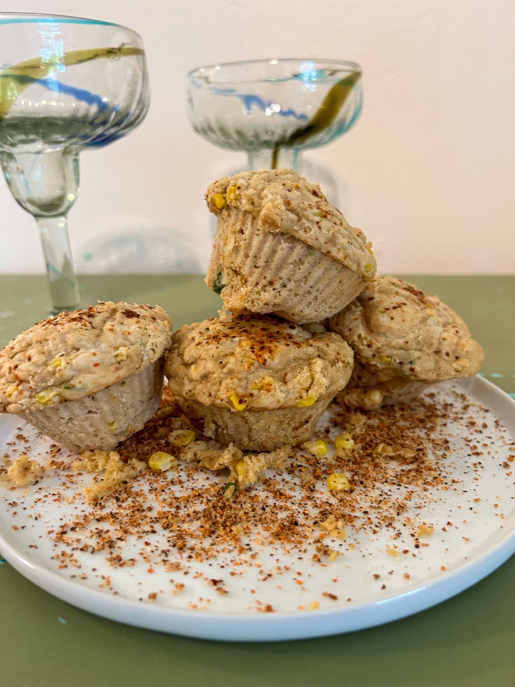 Savory Corn and Jalapeno Lime Muffins with&nbsp;Tajin