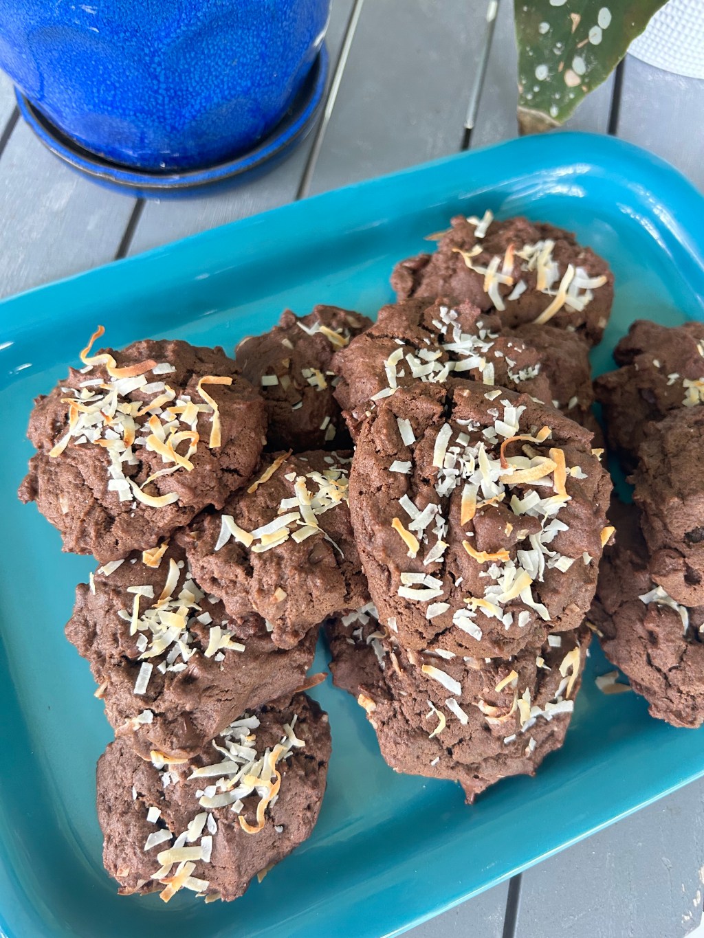 Chocolate, Coconut, Banana&nbsp;Cookies
