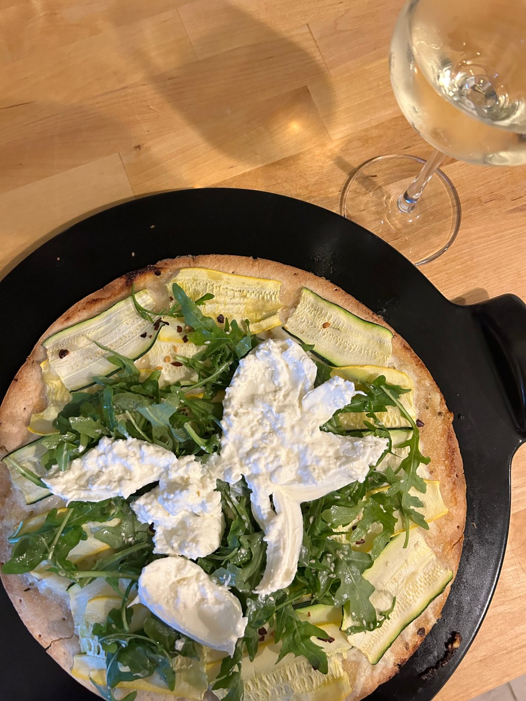 Cheesy Lemon Garlic Zucchini&nbsp;Pizza