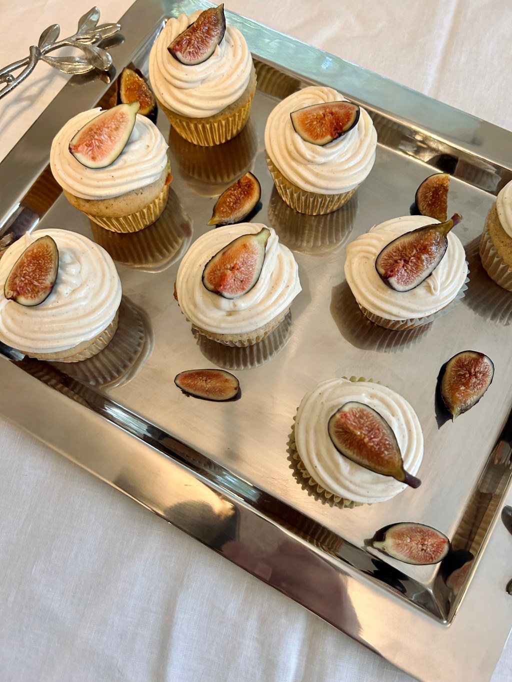 Chai Fig Cupcakes with Cream Cheese&nbsp;Frosting