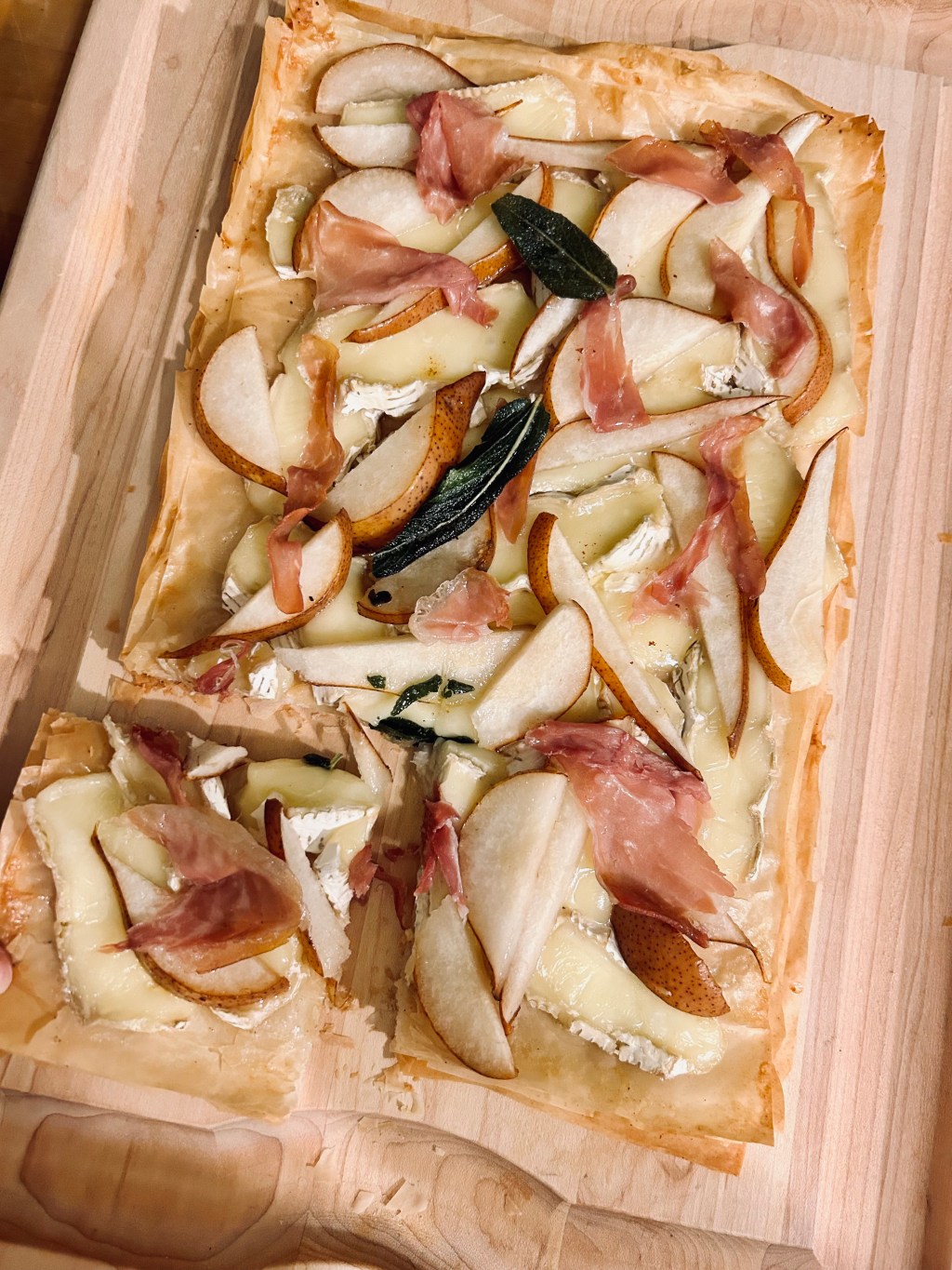 Sage Browned Butter Tart with Pear and&nbsp;Prosciutto