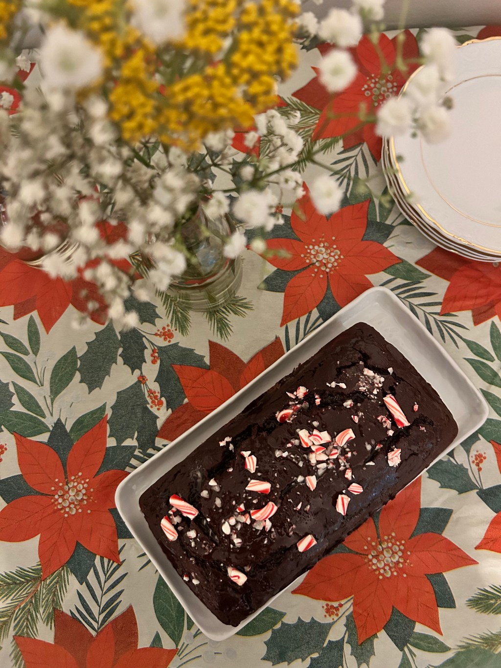 Chocolate Peppermint Loaf&nbsp;Cake