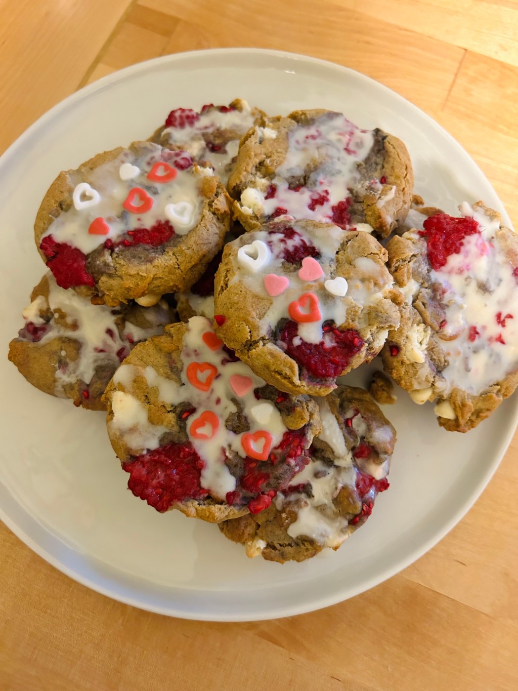 Raspberry Rye Cookies with White Chocolate&nbsp;Glaze
