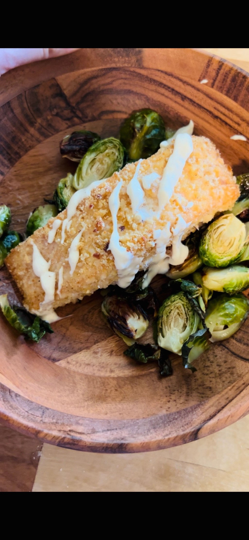 Caesar Salmon and Brussel&nbsp;Sprouts